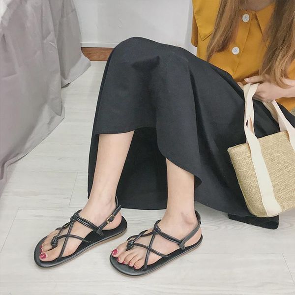 sandals summer flats clip toe student simple flat bottom beach roman shoes woman leisure gladiator sandalias mujer flip flops, Black
sandals summer flats clip toe student simple flat bottom beach roman shoes woman leisure gladiator sandalias mujer flip flops, Black