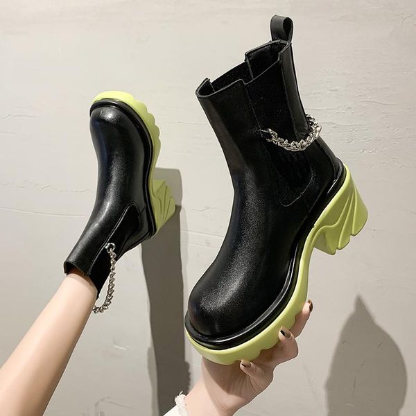 boots 2021 genuine leather warm women snow fashion elastic band thick night club square toe, Black
boots 2021 genuine leather warm women snow fashion elastic band thick night club square toe, Black