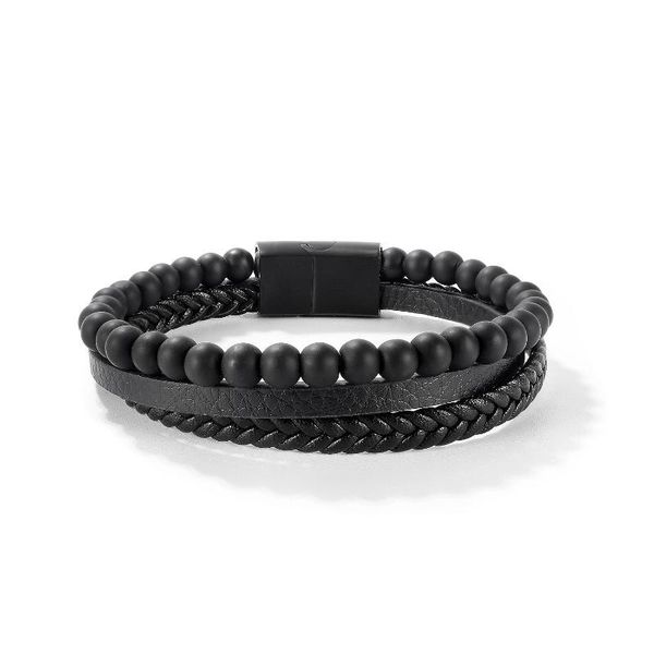 charm bracelets cyue european fashion men's leather bracelet with magnetic buckle black bead for men jewelry zyb029, Golden;silver
charm bracelets cyue european fashion men's leather bracelet with magnetic buckle black bead for men jewelry zyb029, Golden;silver