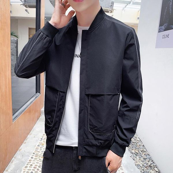 men's jackets 2021 jacket spring and autumn standing collar thin coat leisure youth trend wear, Black;brown
men's jackets 2021 jacket spring and autumn standing collar thin coat leisure youth trend wear, Black;brown