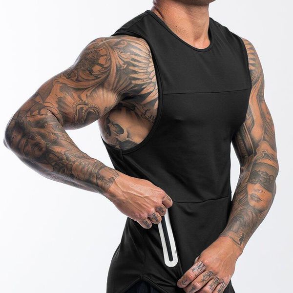 men' tank summer workout running casual vest clothing bodybuilding sleeveless shirt fitness quick dry top, White;black
men' tank summer workout running casual vest clothing bodybuilding sleeveless shirt fitness quick dry top, White;black