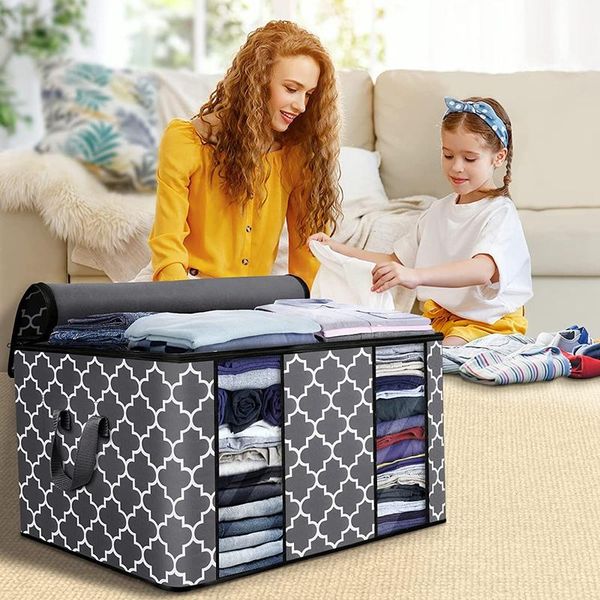 clothing & wardrobe storage -clothes bag (3 pcs/100 liters) large capacity with reinforced handle and transparent window
clothing & wardrobe storage -clothes bag (3 pcs/100 liters) large capacity with reinforced handle and transparent window