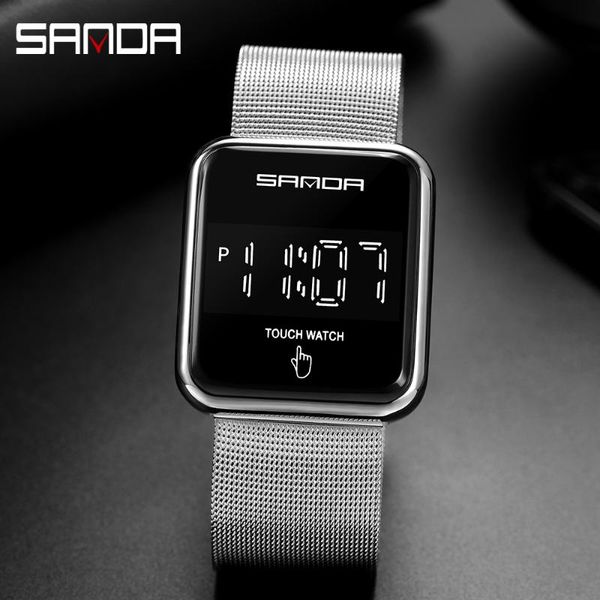 wristwatches sanda fashion men's watches led display touch screen digital watch waterproof outdoor sports wristwatch relogio masculino, Slivery;brown
wristwatches sanda fashion men's watches led display touch screen digital watch waterproof outdoor sports wristwatch relogio masculino, Slivery;brown