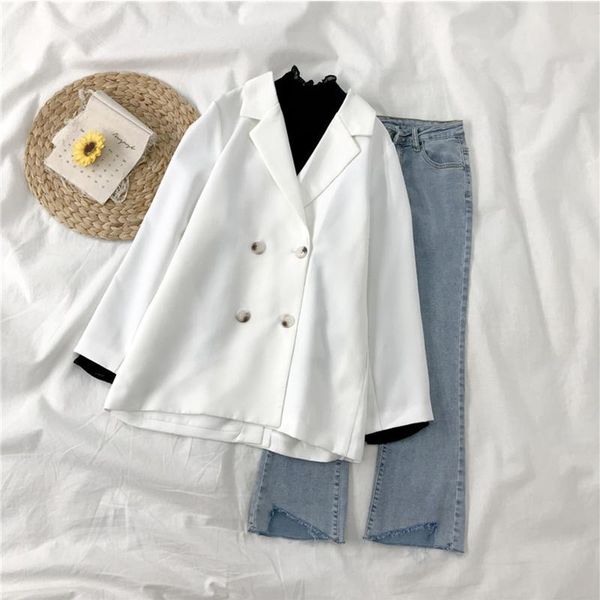 women's suits & blazers fitaylor spring autumn office lady notched double-breasted long sleeve women fashion high waist buttons female, White;black
women's suits & blazers fitaylor spring autumn office lady notched double-breasted long sleeve women fashion high waist buttons female, White;black
