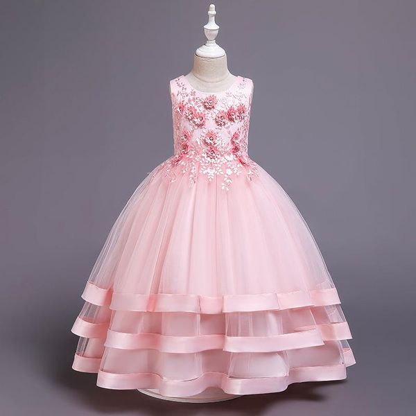girl's dresses pink puffy tulle ball gown flower girl appliques princess dress beading wedding party first communion, Red;yellow
girl's dresses pink puffy tulle ball gown flower girl appliques princess dress beading wedding party first communion, Red;yellow
