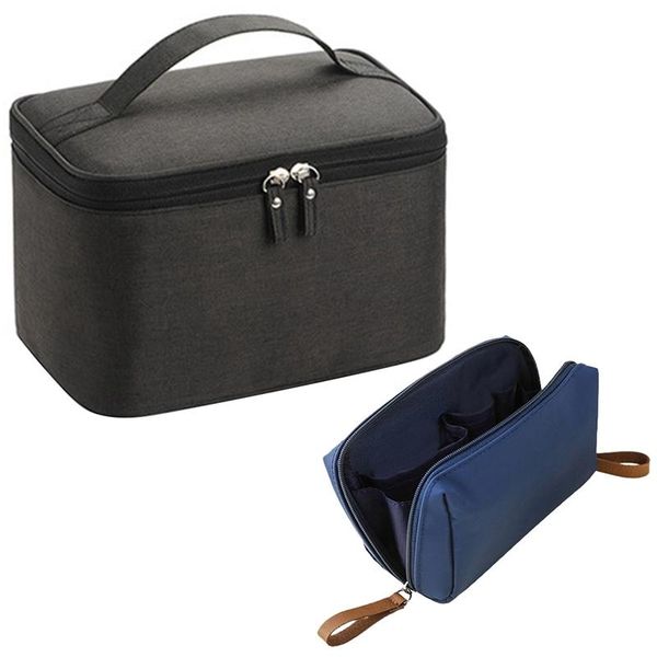 multifunction travel cosmetic bag for men women makeup bags, black & blue bags cases
multifunction travel cosmetic bag for men women makeup bags, black & blue bags cases