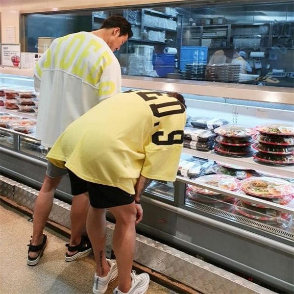 men's t-shirts summer street hip hop t-shirt oversized letter printing workout clothes bodybuilding fitness loose sportswear, White;black
men's t-shirts summer street hip hop t-shirt oversized letter printing workout clothes bodybuilding fitness loose sportswear, White;black