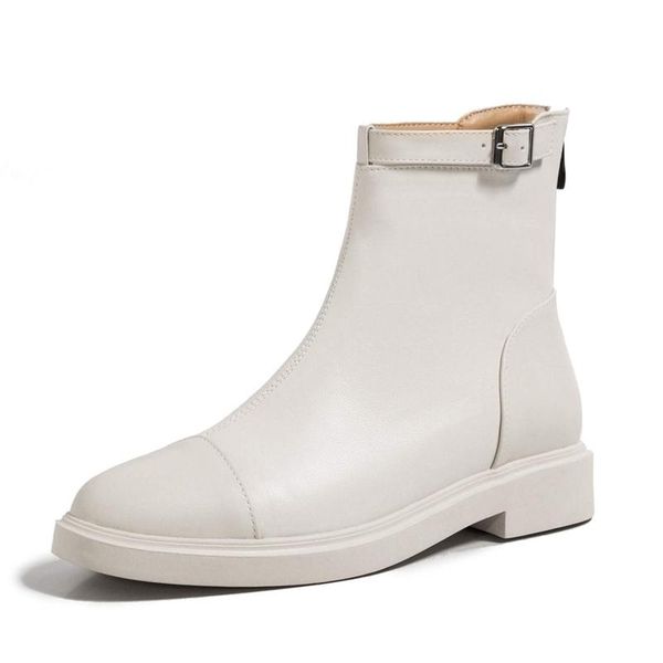 round toe low heels simple style preppy daily wear metal fasteners maiden zipper ankle boots l23, Black
round toe low heels simple style preppy daily wear metal fasteners maiden zipper ankle boots l23, Black