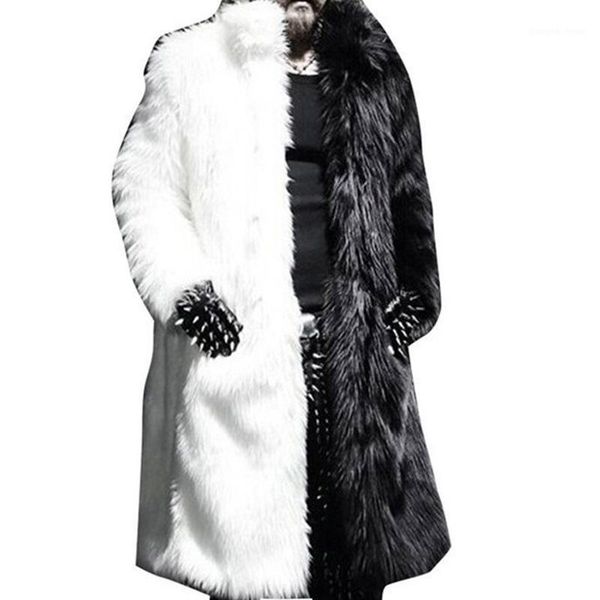 men's fur & faux winter jacket black gown white long windbreaker thick warm fashion man coat chaqueta de cuero masculina
men's fur & faux winter jacket black gown white long windbreaker thick warm fashion man coat chaqueta de cuero masculina