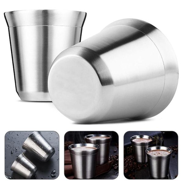 mugs double wall stainless steel coffee mug 80ml/160ml portable cup travel tumbler jug milk tea cups office water
mugs double wall stainless steel coffee mug 80ml/160ml portable cup travel tumbler jug milk tea cups office water
