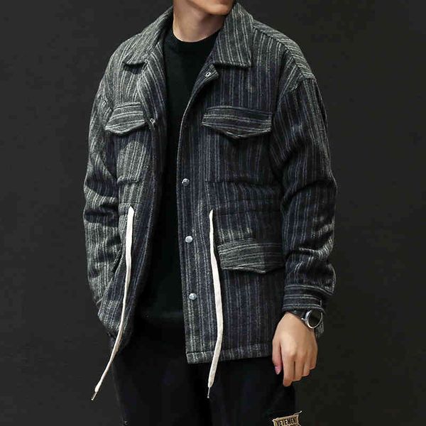 men's wool & blends 5xl striped trench winter fashion turn-down collar single breasted pea coat jacket men overcoats 4xl #3013 fiud, Black
men's wool & blends 5xl striped trench winter fashion turn-down collar single breasted pea coat jacket men overcoats 4xl #3013 fiud, Black