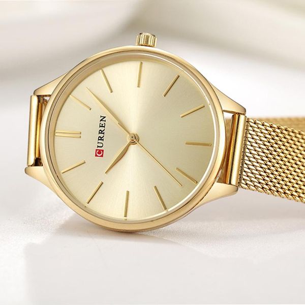 wristwatches curren elegant simple watches womens stainless steel band quartz clock fashion casual for ladies, Slivery;brown
wristwatches curren elegant simple watches womens stainless steel band quartz clock fashion casual for ladies, Slivery;brown