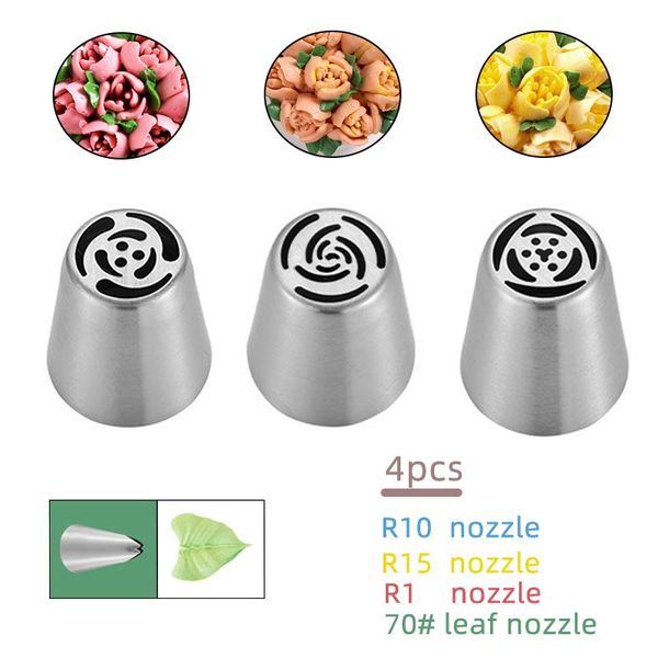 baking & pastry tools 4pcs/set stainless steel russian icing piping nozzles cake decorating supplies decoration tips bag cupcake
baking & pastry tools 4pcs/set stainless steel russian icing piping nozzles cake decorating supplies decoration tips bag cupcake