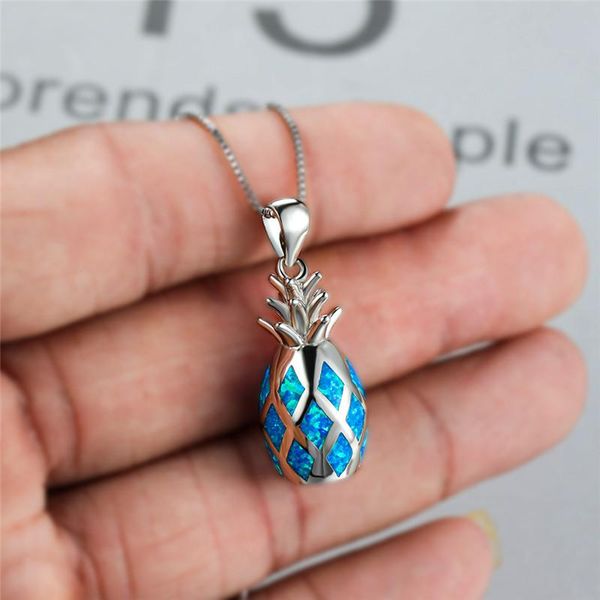 pendant necklaces cute fruit pineapple engagement necklace white blue opal stone rose gold silver color chain for women
pendant necklaces cute fruit pineapple engagement necklace white blue opal stone rose gold silver color chain for women