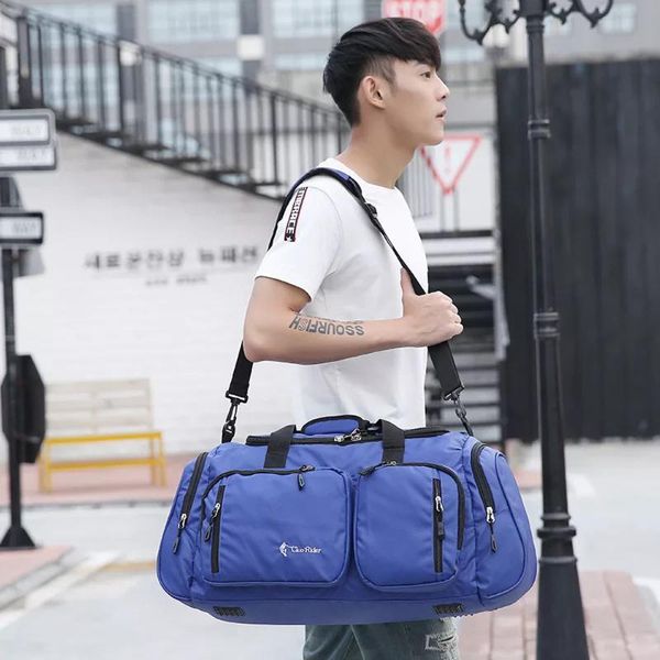 outdoor bags man women nylon gym bag solid soft sports large travel waterproof fitness for yoga 2 strips wx094
outdoor bags man women nylon gym bag solid soft sports large travel waterproof fitness for yoga 2 strips wx094