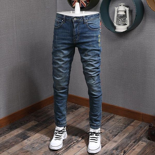 men's jeans japanese vintage fashion men retro blue slim ripped streetwear patchwork embroidery designer hip hop punk pants
men's jeans japanese vintage fashion men retro blue slim ripped streetwear patchwork embroidery designer hip hop punk pants