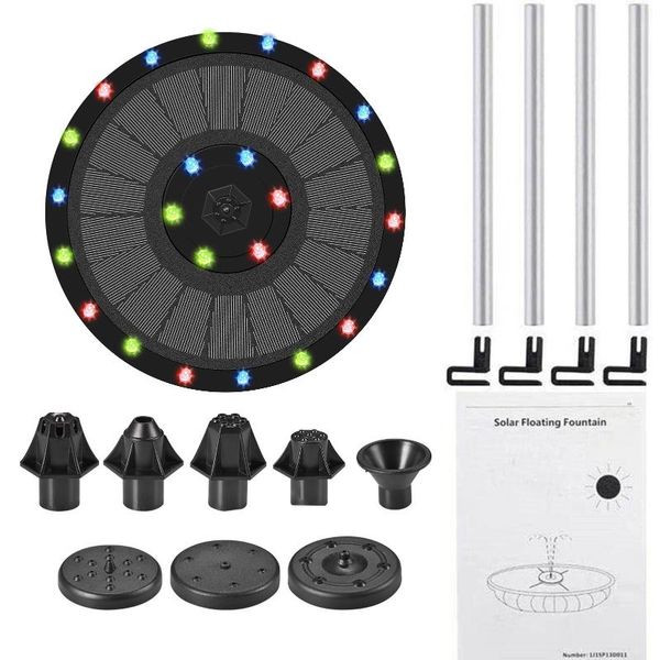 water fountain floating solar pump pool pond decoration panel powered fontein garden decorations
water fountain floating solar pump pool pond decoration panel powered fontein garden decorations