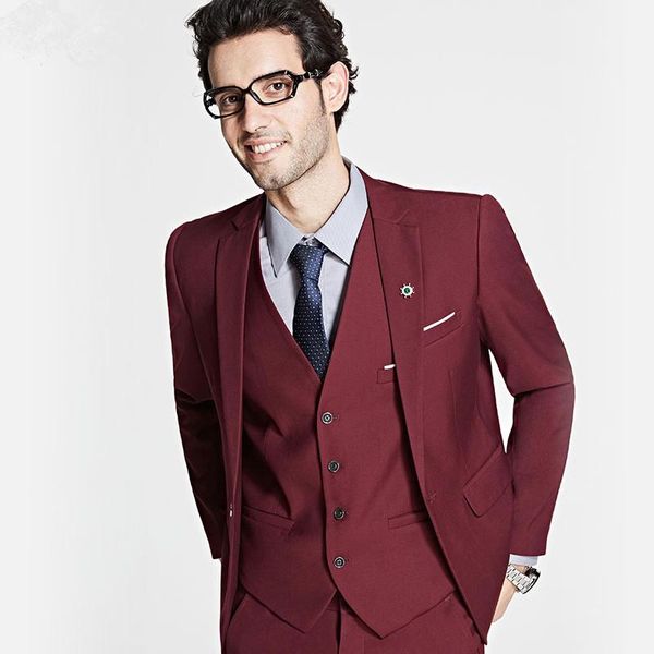 men's suits & blazers wine red men for wedding slim fit suit custom tuxedo burgundy groom male blazer prom party 3 pieces jacket+pants+, White;black
men's suits & blazers wine red men for wedding slim fit suit custom tuxedo burgundy groom male blazer prom party 3 pieces jacket+pants+, White;black