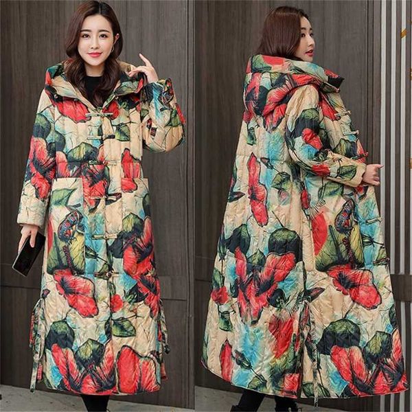 floral print parka women's winter x-long hooded female quilted jacket single breasted stand collar casual thick coat ladies 211216, Black
floral print parka women's winter x-long hooded female quilted jacket single breasted stand collar casual thick coat ladies 211216, Black