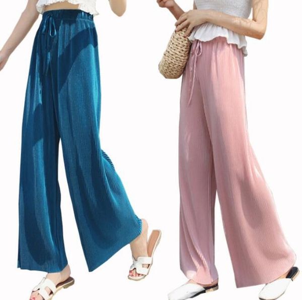 men's shorts ice silk wide-leg pants women's summer high waist was thin drape elastic loose paper pleated chiffon, White;black
men's shorts ice silk wide-leg pants women's summer high waist was thin drape elastic loose paper pleated chiffon, White;black