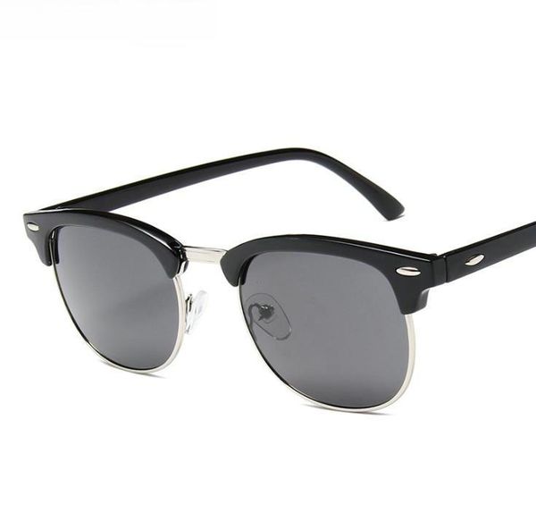 sunglasses arrival round semi-rimless retro men women brand designer vintage coating mirrored uv400, White;black
sunglasses arrival round semi-rimless retro men women brand designer vintage coating mirrored uv400, White;black