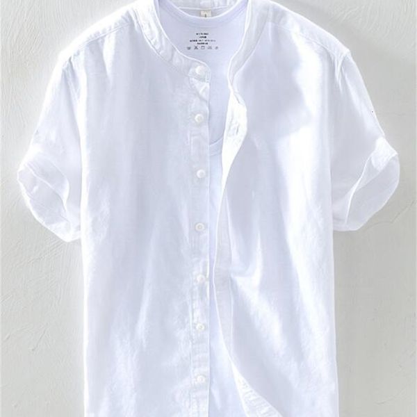 men's casual shirts european and american cotton linen solid color stand collar single-breasted short-sleeved shirt on77, White;black
men's casual shirts european and american cotton linen solid color stand collar single-breasted short-sleeved shirt on77, White;black