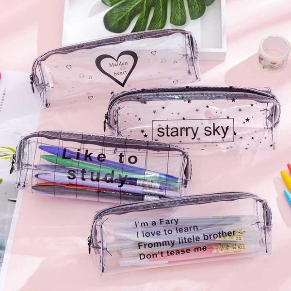 kawaii starry sky heart pencil case for girls boys gifts school cute transparent box pencilcase korean stationery bags
kawaii starry sky heart pencil case for girls boys gifts school cute transparent box pencilcase korean stationery bags