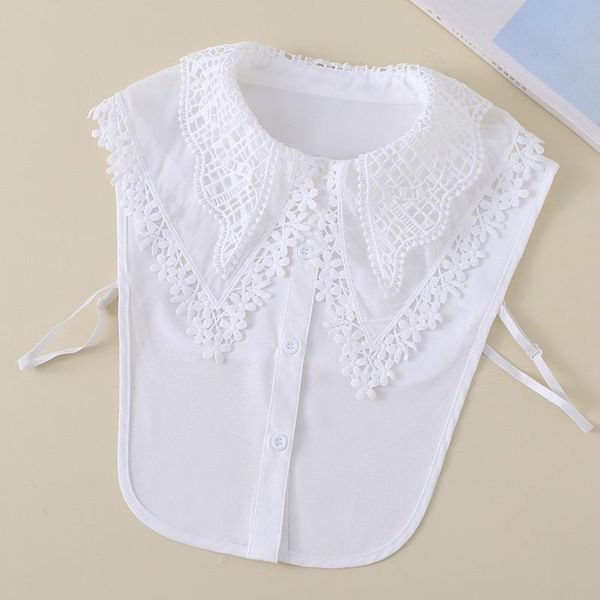 bow ties chiffon embroidery fake collar half shirt vest ladies big laple detachable false sweater decoration formal faux col, Black;gray
bow ties chiffon embroidery fake collar half shirt vest ladies big laple detachable false sweater decoration formal faux col, Black;gray