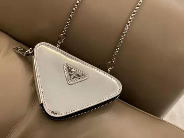 luxury handbags storage p family mirror mini triangle bag lipstick headset single shoulder cross chain men's women's waist
luxury handbags storage p family mirror mini triangle bag lipstick headset single shoulder cross chain men's women's waist