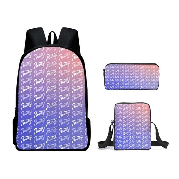 print runty candy color backpacks 3 piece/set oxford waterproof travel boys girls students teenager schoolbag backpack
print runty candy color backpacks 3 piece/set oxford waterproof travel boys girls students teenager schoolbag backpack