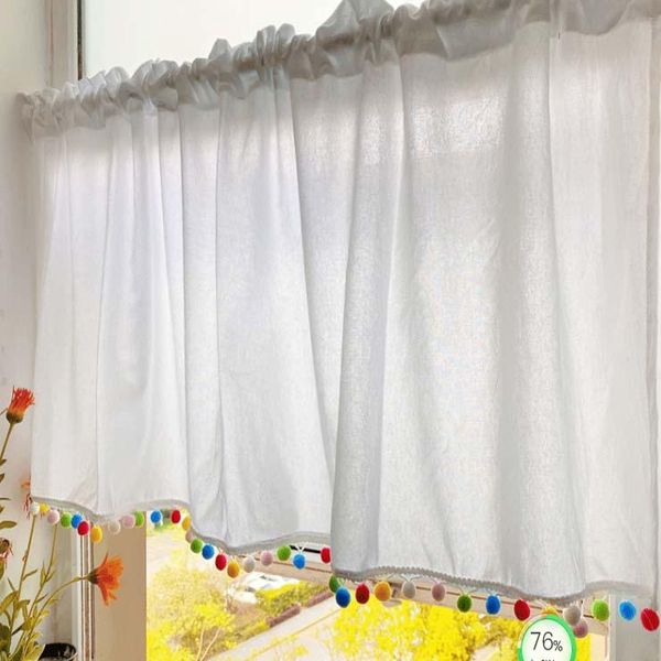 curtain & drapes french short curtains for living room kitchen door coffee tulle with pompom simple blinds window valance decor
curtain & drapes french short curtains for living room kitchen door coffee tulle with pompom simple blinds window valance decor