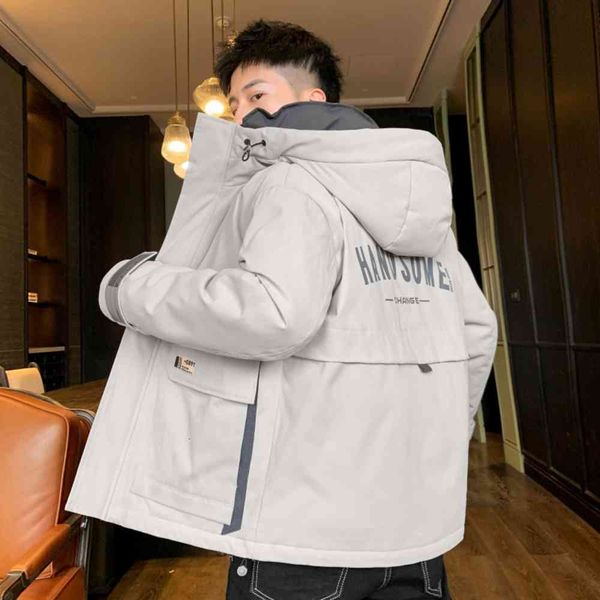 cotton padded jacket men's autumn and winter 2020 new trend plush thickened tooling tide brand down cotton, Black;brown
cotton padded jacket men's autumn and winter 2020 new trend plush thickened tooling tide brand down cotton, Black;brown