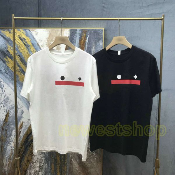 2021 summer europe designer brand mens paris star red letter striped block tshirt button shoulder t shirts fashion t-shirt casual tee top, White;black
2021 summer europe designer brand mens paris star red letter striped block tshirt button shoulder t shirts fashion t-shirt casual tee top, White;black