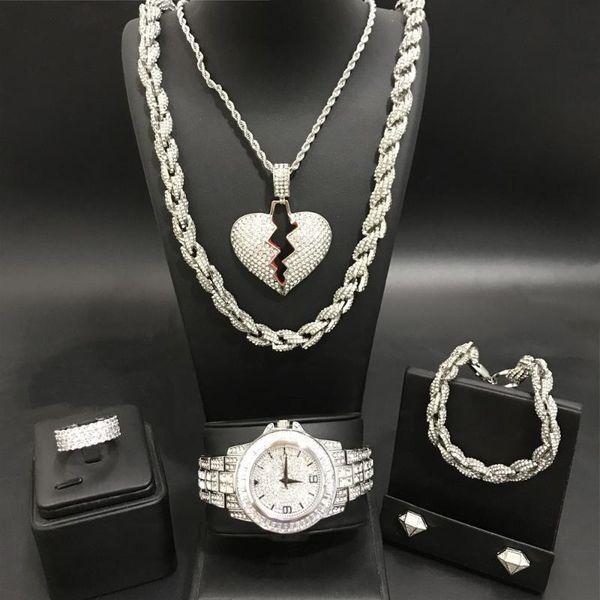 earrings & necklace luxury men silver color watch necaklce braclete ring combo set out cuban hip hop for
earrings & necklace luxury men silver color watch necaklce braclete ring combo set out cuban hip hop for