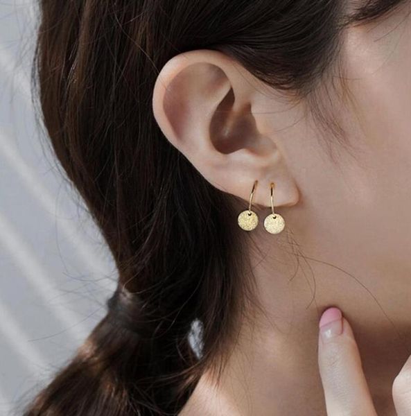hoop & huggie 925 sterling silver geometric round frosted disc pendant earrings for women personality party jewelry s-e1448, Golden;silver
hoop & huggie 925 sterling silver geometric round frosted disc pendant earrings for women personality party jewelry s-e1448, Golden;silver