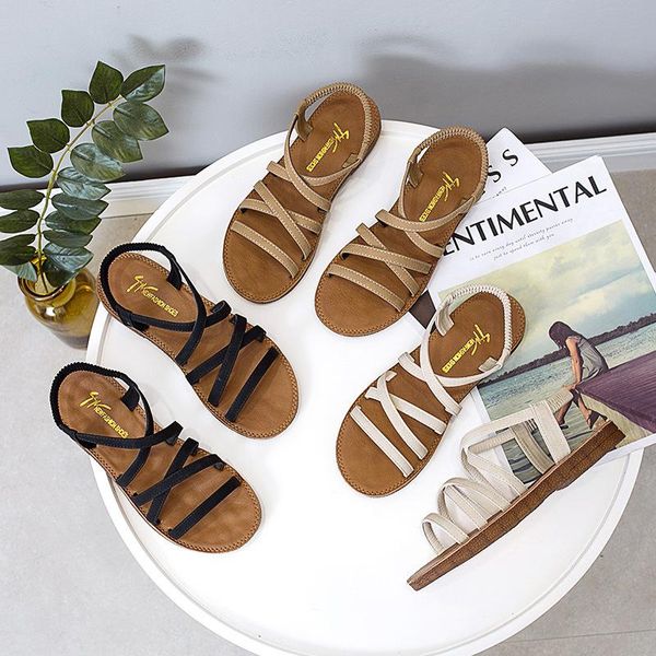 women flat sandals shoes woven wedge ladies beach summer slingback flipflops, Black
women flat sandals shoes woven wedge ladies beach summer slingback flipflops, Black