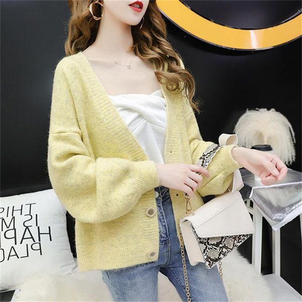 women's knits & tees fashion knitting 2021 women cardigans cashmere casual sweater jacket chic woman's jersey knit fmelae ladies, White
women's knits & tees fashion knitting 2021 women cardigans cashmere casual sweater jacket chic woman's jersey knit fmelae ladies, White