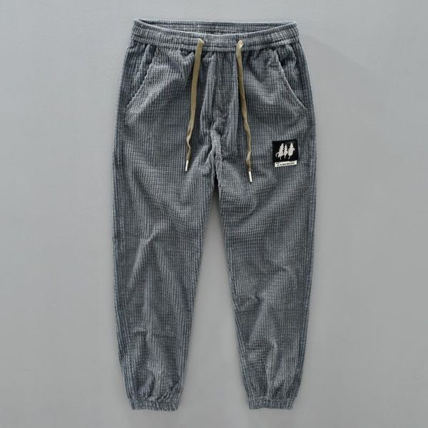 men's pants 652 winter men corduroy drawstring stretch waist badge patchwork pleated sport casual daily jogger youth male trousers, Black
men's pants 652 winter men corduroy drawstring stretch waist badge patchwork pleated sport casual daily jogger youth male trousers, Black