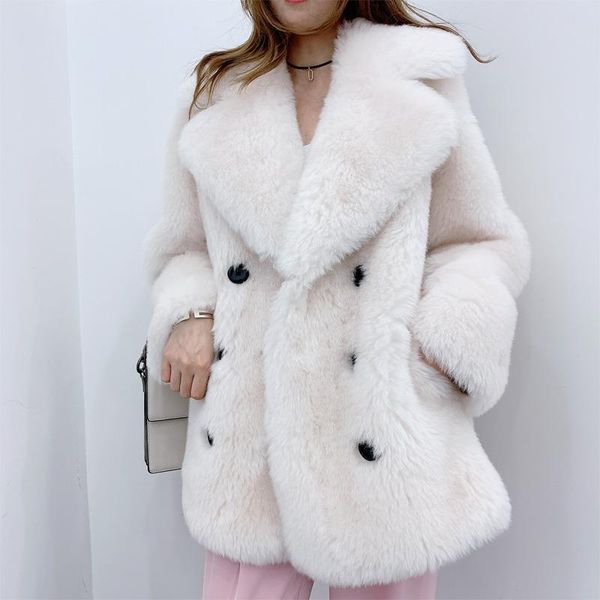 women's fur & faux 2021 autumn winter women warm real granule sheep shearing coat womens one jacket street wear, Black
women's fur & faux 2021 autumn winter women warm real granule sheep shearing coat womens one jacket street wear, Black