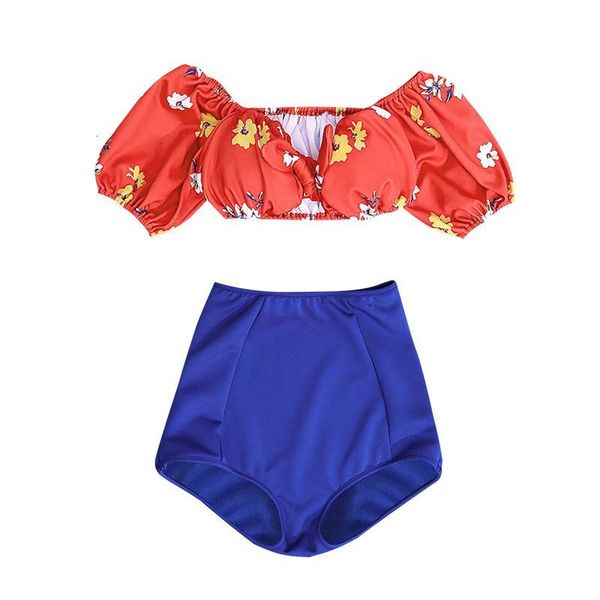 women's swimwear padded set high waisted swimsuit off shoulder ladies beach wear summer floral bathing suit mujer women bikini, White;black
women's swimwear padded set high waisted swimsuit off shoulder ladies beach wear summer floral bathing suit mujer women bikini, White;black