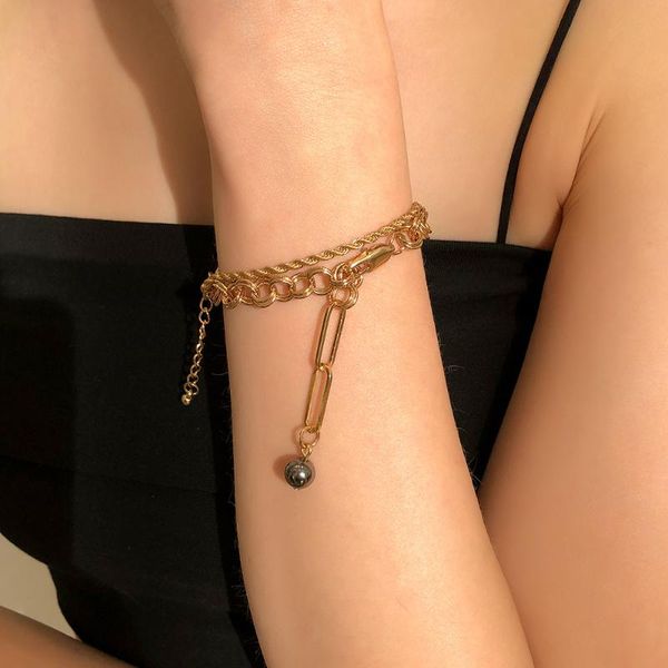 charm bracelets puck beads pendant bracelet set for women fashion ingenuity twist chain hiphop jewelry bijoux femme, Golden;silver
charm bracelets puck beads pendant bracelet set for women fashion ingenuity twist chain hiphop jewelry bijoux femme, Golden;silver
