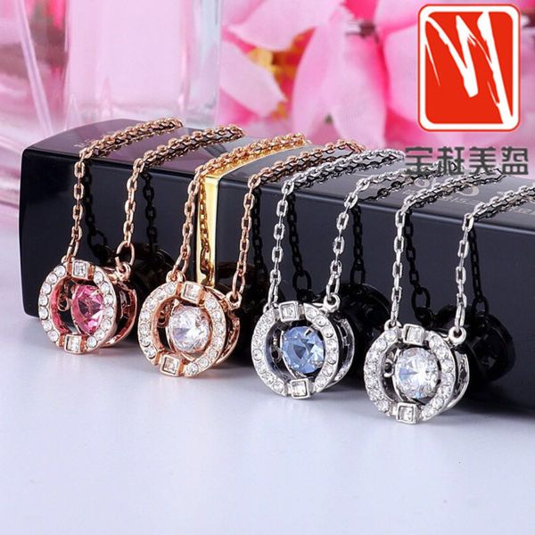shi jia's beating heart necklace women's smart round pendant crystal clavicle chain gift, Black
shi jia's beating heart necklace women's smart round pendant crystal clavicle chain gift, Black