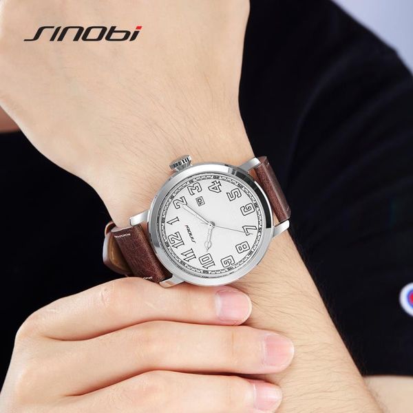 wristwatches sinobi men's quartz watches the sport men for clothes decorations luminous hand clock 2021, Slivery;brown
wristwatches sinobi men's quartz watches the sport men for clothes decorations luminous hand clock 2021, Slivery;brown