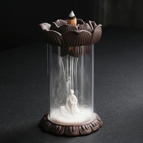 fragrance lamps sun wukong ceramic incense burner lotus smoke waterfall buddha censer with clear cover aromatic zen home decor
fragrance lamps sun wukong ceramic incense burner lotus smoke waterfall buddha censer with clear cover aromatic zen home decor