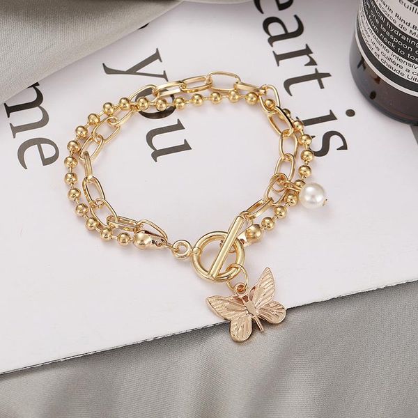 link, chain 2022 bohemian chains butterfly bracelets elegant for women gold color bracelet sets vintage jewelry gifts, Black
link, chain 2022 bohemian chains butterfly bracelets elegant for women gold color bracelet sets vintage jewelry gifts, Black