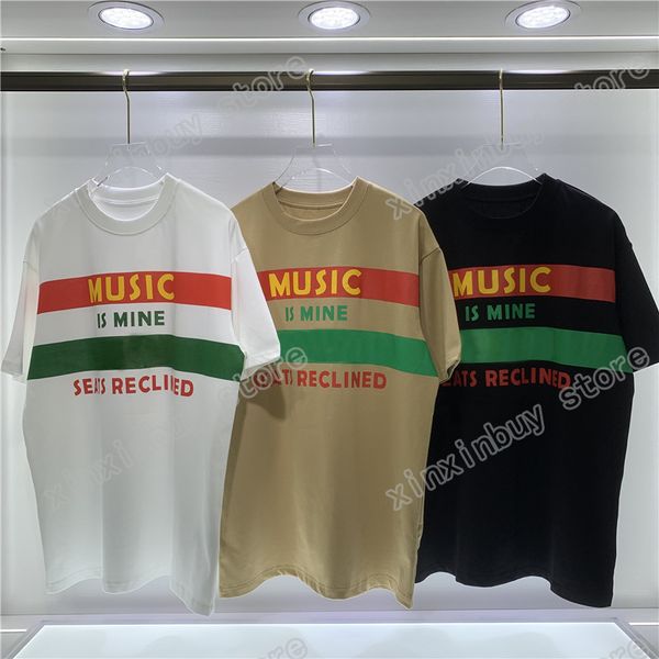 22ss designers tee mens womens t shirts 100th music print cloth man paris fashion t-shirt short sleeve luxurys tshirts white black khaki m-2
22ss designers tee mens womens t shirts 100th music print cloth man paris fashion t-shirt short sleeve luxurys tshirts white black khaki m-2