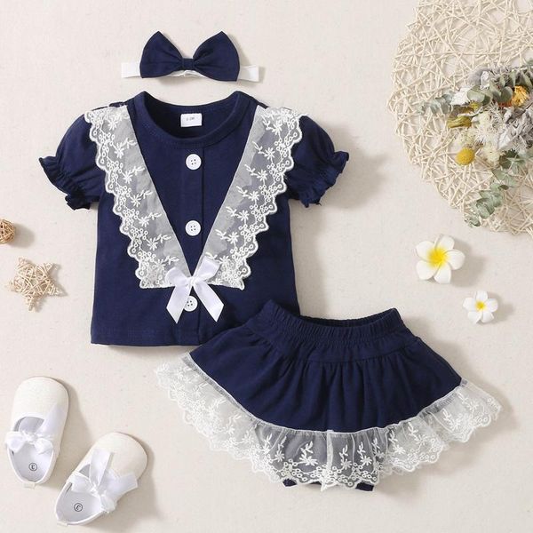 clothing sets toddler baby infant lace patchwork short sleeve shorts headband girl clothes set cotton roupa infantil menina, White
clothing sets toddler baby infant lace patchwork short sleeve shorts headband girl clothes set cotton roupa infantil menina, White