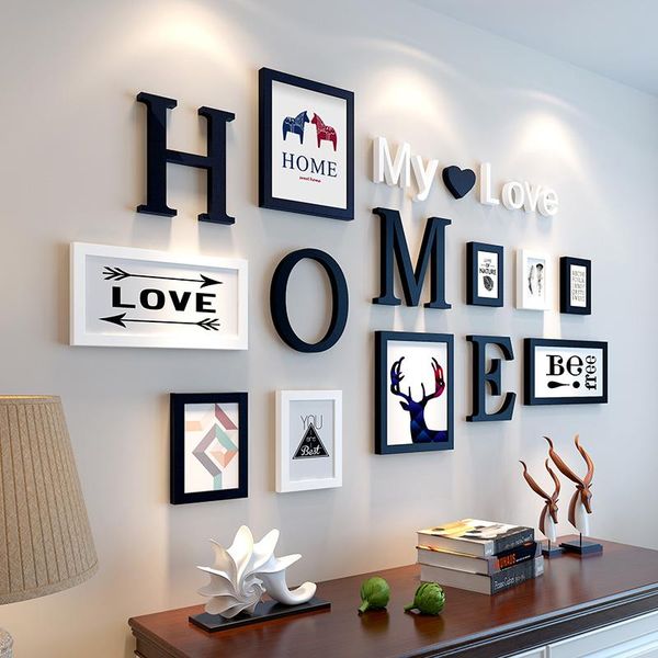 frames and mouldings nordic style 9pcs/set wooden po frame picture with home letters pattern for wall decoration creative combination
frames and mouldings nordic style 9pcs/set wooden po frame picture with home letters pattern for wall decoration creative combination
