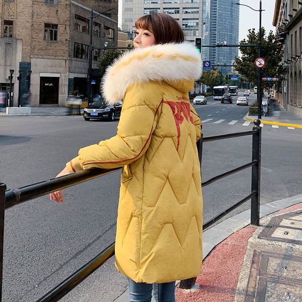 pinkyisblack large fur hooded thick parkas long winter women down cotton lady wadded jacket coat female, Black
pinkyisblack large fur hooded thick parkas long winter women down cotton lady wadded jacket coat female, Black