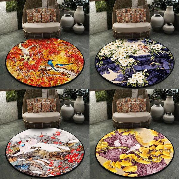 carpets chinese style retro elegant color flower and bird living room bedroom hanging basket chair round non-slip floor mat carpet
carpets chinese style retro elegant color flower and bird living room bedroom hanging basket chair round non-slip floor mat carpet